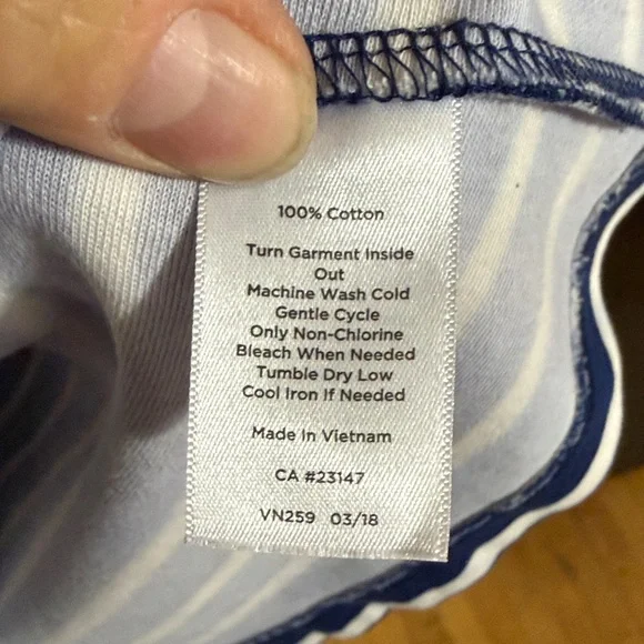 Talbots Striped Casual 3/4 Sleeve Stretch Floral Mini Dress Size: M - Picture 5 of 6